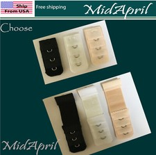Bra Extenders 1 Hook Black White grey Beige Extension US SELLER picture