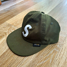Supreme Green Cordura Canvas Adjustable Hat w/ S Logo Olive New without Tag picture