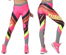 Zumba Faster Better Ankle Leggings - Gumball size XS ~ New picture
