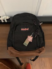 Jansport STRANGER THINGS Mike’s Backpack MADE IN THE UPSIDE DOWN Black Red 17.5” picture