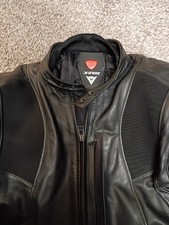 Mens Dainese Motorcycle Black Leather Jacket with lining size 54 pants size 52 picture