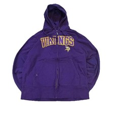 Vintage Minnesota Vikings Antigua Full Zip Up Jacket Mens Large Streetwear picture