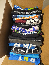 Bulk Wholesale Lot of 17 Mens Womens Graphic T-Shirts Mixed Sizes Tees Bundle picture