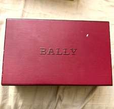 Bally Asaka Men's White Leather Lace-Up Sneakers Logo Stripe US 10.5 EU 41 picture