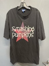 Vintage Smashing Pumpkins Just Say Maybe Black Short Sleeve T-Shirt Size XL picture