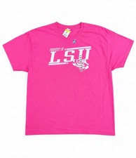 LSU Tigers Pink T-Shirt Property Of LSU Graphic Tee NWT Unisex Game Day Shirt picture