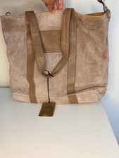 Vintage 1980s Brio New York Genuine Pig Suede Tote Bag - NWT Mint Condition picture