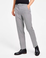 Alfani Mens Slim-Fit Black White Check Pants Sz 33W X 30L New $135 MKXEPQ3Z0161 picture