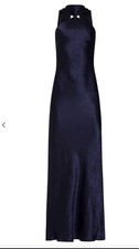 Amanda UpRichard Ashton Maxi in Satin Navy Size: X-Small picture