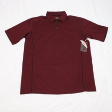 New Chick Fil-A Team Style Medium Maroon Red Short Sleeve Polo Uniform Shirt picture
