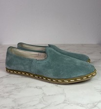 Sabah Loafers in Teal Blue Green Suede NWOT 38 picture