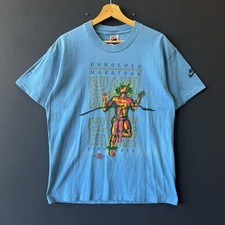 Vintage 1994 Nike Honolulu Marathon Finisher T-Shirt Made in USA picture