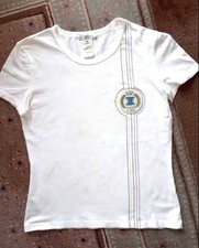 Celine T Shirt Tee 2004 Athens Olympics Triomphe Logo Size M Vintage White picture