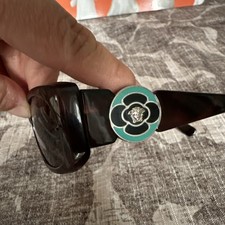 Gianni Versace mod 469 col 900 vintage Italian sunglasses tortoise Statement picture