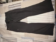 Ariat Rebar M4 Carpenter Pants Mens 40x30 Black Relaxed Straight Canvas Work picture