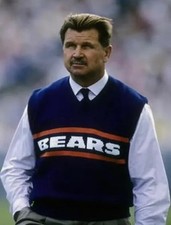 Mike Ditka Chicago Wool Vest Bears Sweater – Classic Sleeveless Pullover picture