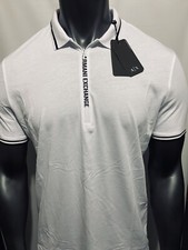 New Armani Exchange Mens Muscle Slim Fit Logo  Placket Polo picture
