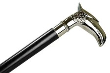 WALKING STICK VINTAGE SOLID BRASS DERBY HEAD HANDLE ANTIQUE STYLE WOODEN CANE picture