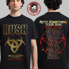 SALE Rush Stage Logo Fifty Something Tour 2026 Graphic T-Shirt S to 5XL picture