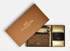 COACH Boxed Anna Foldover Clutch Crossbody And Card Case Set picture