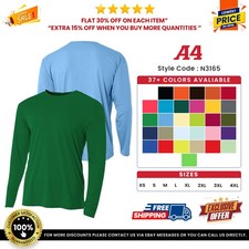 A4 N3165 Mens Polyester Cooling Performance Traning T Shirt Dri-Fit T-Shirt picture
