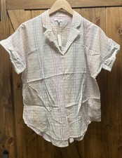 Madewell Muti Color Plaid Lightweight Popover Shirt Collard New Size Small picture