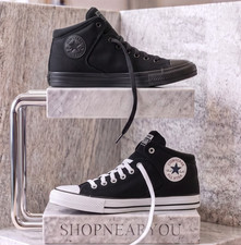 CONVERSE Men's Chuck Taylor All Star High Street Mid-Top Shoes Sneakers Black picture