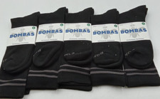 Lot Of 5 Pairs NEW Bombas Solid Calf Socks Honeycomb Arch Support Black Size XL picture