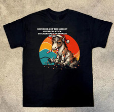 Funny Grumpy Christmas T-shirt S-234XL Cotton Unisex Black  picture