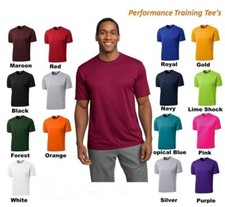 MEN'S MOISTURE WICKING DRY FIT SPORT-TEK Short Sleeve T-SHIRT NEW XS-4XL ST350 picture