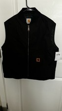 CARHARTT Gilet Jacket Reworked Vintage Lightweight Vest Black Mens | Size Medium picture