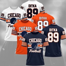 🔥 RIP Mike Ditka #89 Chicago Coach Name & Number Memmorial For Fans picture