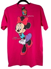 Vintage Y2K Disney Mickey Unlimited Minnie Mouse Dead Stock Cotton Shirt NWT S picture