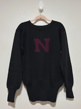 Vintage 1940s/1950s Hanson 100% Virgin Wool Varsity Letterman Sweater picture