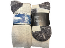 6 Pair 71%Merinowool all day outdoor socks sz large 8-12 picture