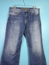 Vtg American Eagle Jeans Mens 34x30 Boot Loose Baggy Skate Wide Bootcut picture