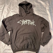 Official Tesla Cybertruck Graffiti Hoodie Mens Unisex Large Black Pullover Sweat picture