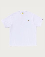 BAPE BEE ONE POINT RELAXED FIT TEE MENS 1L80-110-302 WHT_M Size M T-Shirt New picture