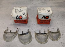 Vintage NOS 2-Pair Lot AO Quick-Clip Side Shields Size L 24 Mesh Safety Glasses picture