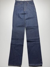 Vintage Levis 20505 Jeans Mens 28x34 Blue Dark Orange Tab Regular Straight USA picture