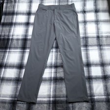 Mizzen+Main Helmsman Performance Pants Grey 32x32 Mens 5-Pocket Straight Leg picture