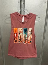 Bella+Canvas Women S Dusty Rose Southwestern Graphic Muscle Tank picture