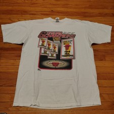 Vintage Chicago Bulls T-Shirt 6 Time NBA Champions 1998 Pro Player XL Tee Used picture