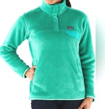 Patagonia Women's Green Re-Tool Snap-T Polartec Fleece Pullover Size S picture