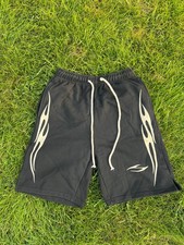 Black Cream Hellstar Side Flame Men's Shorts Size M (fast shipping) picture
