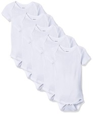 Gerber Unisex Baby 5-Pack Solid Onesies Bodysuits bodysuits, White, 4T, White picture