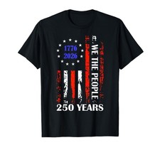 250th Anniversary America Flag 1776-2026 Patriotic 250 Years T-Shirt picture
