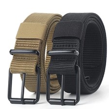Men's Tactical Nylon Canvas Belt Military Style Adjustable Web Belt Buckle picture