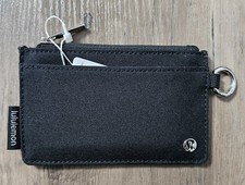 NEW & RARE Lululemon Clippable Card Case WALLET - Black New With Tags picture