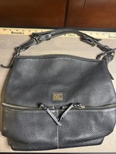 Dooney & Bourke Black Pebbled Leather Shoulder Bag picture
